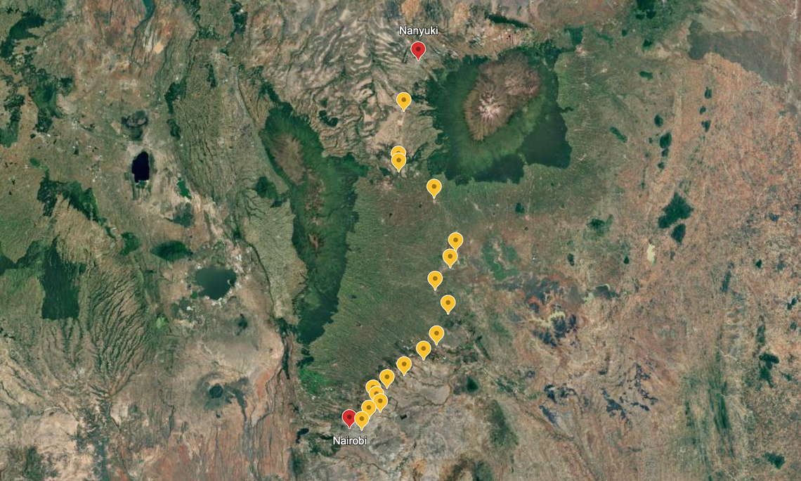 From Nanyuki to Nairobi with Kenya Railways
